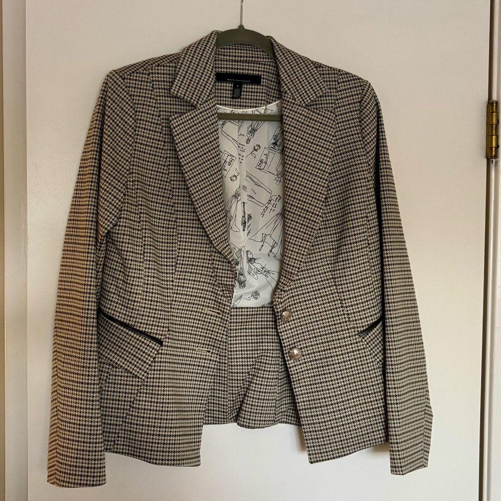 White House Black Market Houndstooth Jacket